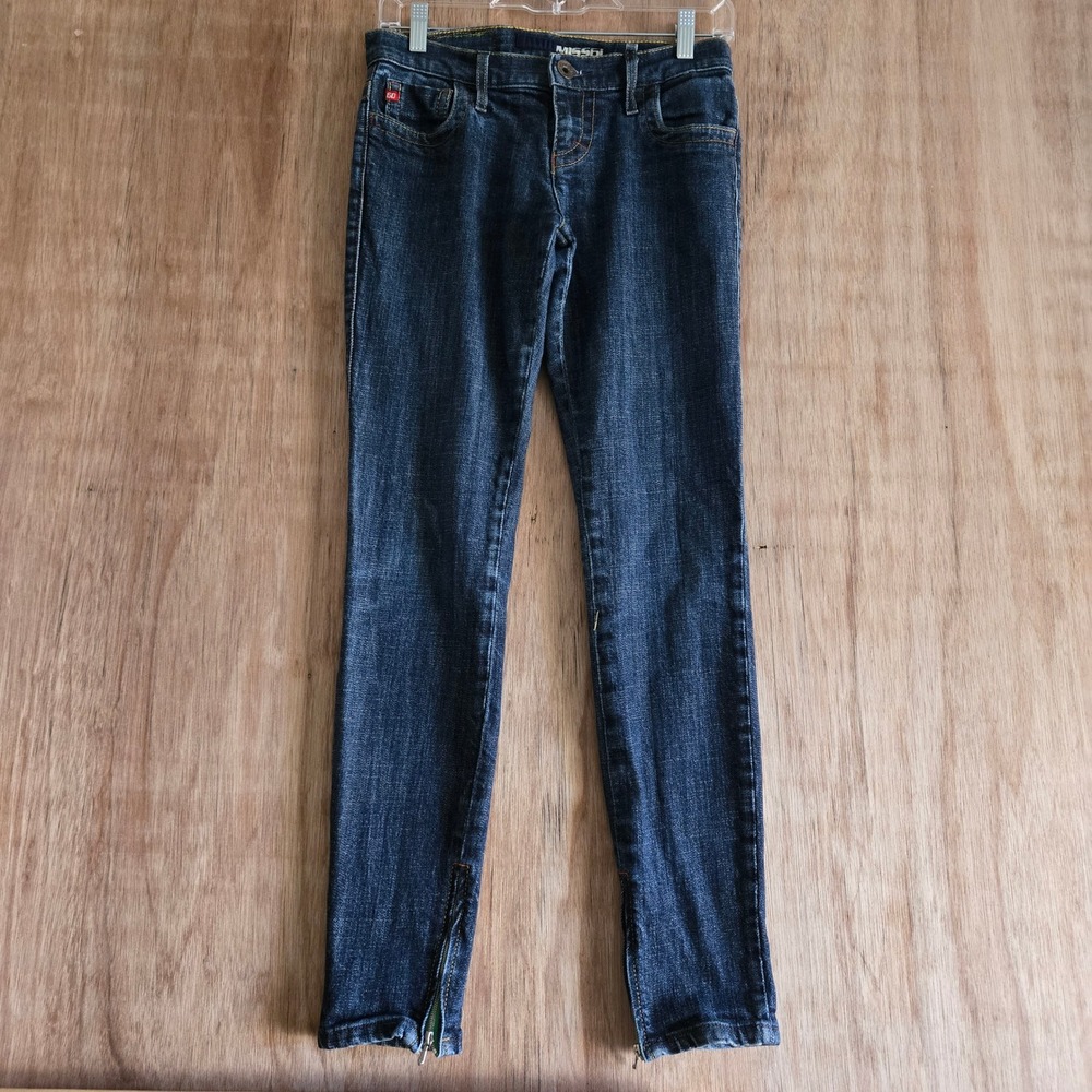 Miss Sixty Vintage Y2K J Lot Low Rise Skinny Ankle Zip Jeans Made in Italy 26